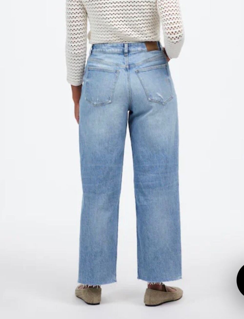Madewell the perfect vintage wide leg crop Jean size 28 - Picture 2 of 10